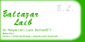 baltazar laib business card